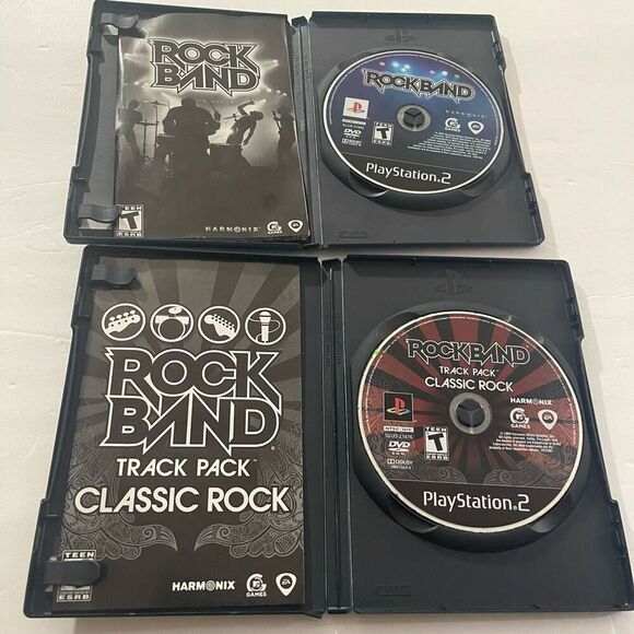 Rock Band Guitar Hero PlayStation 2 Bundle Lot PS2 RB1 AC/DC Classic Rock Track - Picture 5 of 6